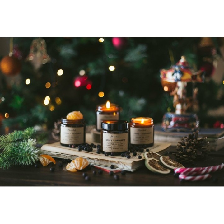 Κερί Σόγιας – Περγαμότο & Κέδρος